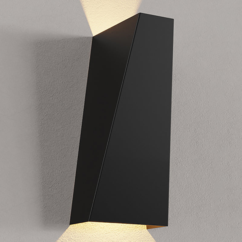 Modern Style Metal Wall Light Geometric Shape LED Wall Washer for Outdoors