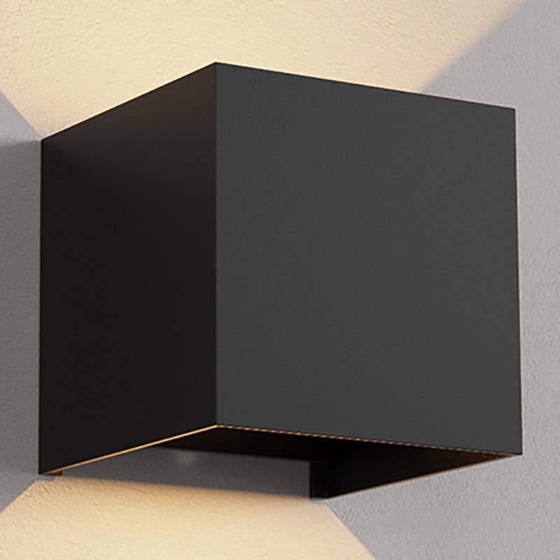 Modern Style Metal Wall Light Geometric Shape LED Wall Washer for Outdoors