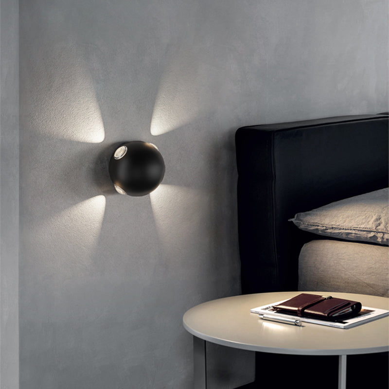 Modern Style Metal Wall Light Geometric Shape LED Wall Washer for Outdoors