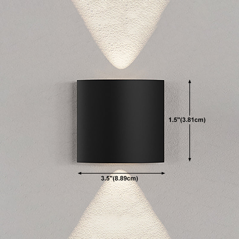 Modern Style Metal Wall Light Geometric Shape LED Wall Washer for Outdoors