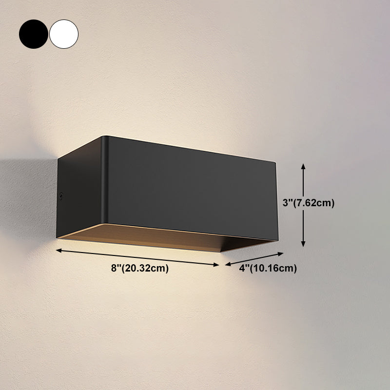 Modern Style Metal Wall Light Geometric Shape LED Wall Washer for Outdoors