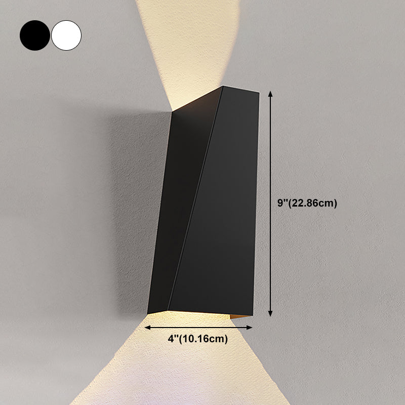 Modern Style Metal Wall Light Geometric Shape LED Wall Washer for Outdoors