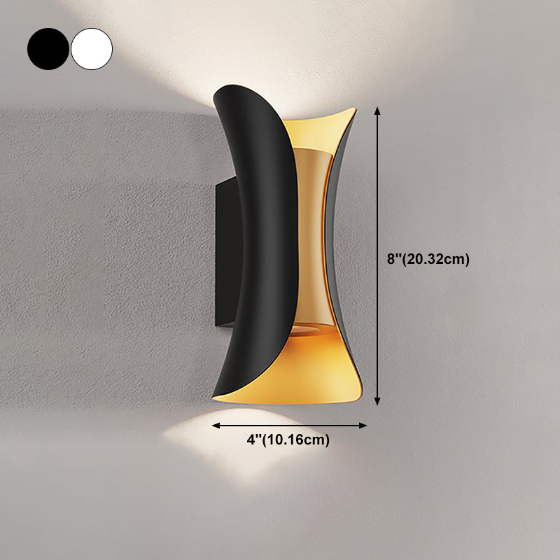 Modern Style Metal Wall Light Geometric Shape LED Wall Washer for Outdoors