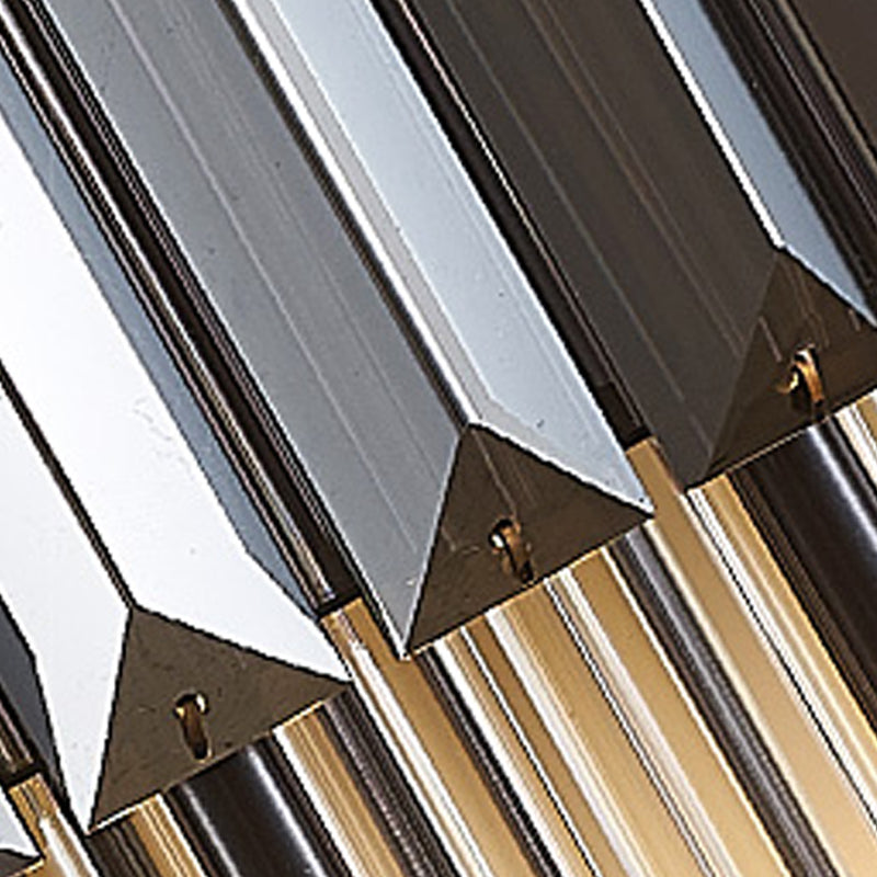 2 Light Unique Wall Sconce Postmodern Style Crystal Wall Lighting for Bedroom