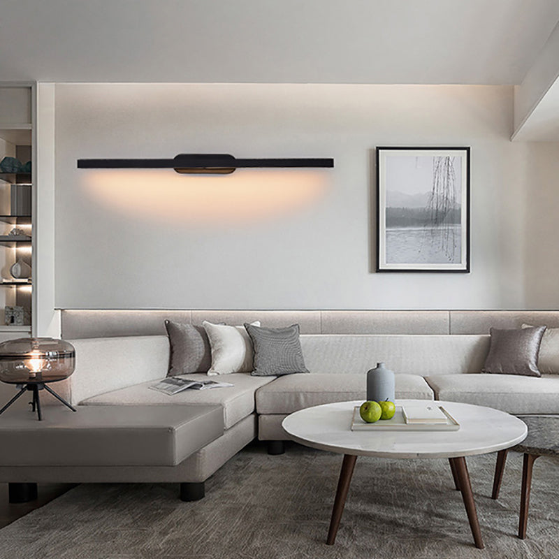 Modern Metal Wall Light Straight Rotatable 1 Light Wall Sconce for Bedroom