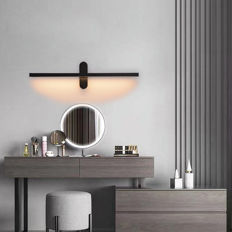 Modern Metal Wall Light Straight Rotatable 1 Light Wall Sconce for Bedroom