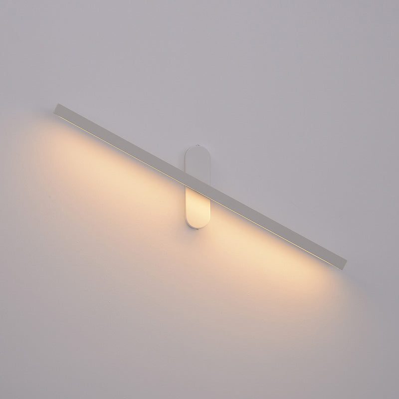 Modern Metal Wall Light Straight Rotatable 1 Light Wall Sconce for Bedroom