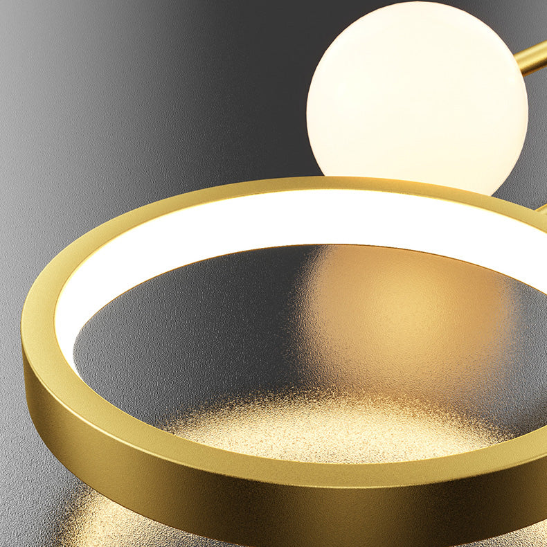 Modern Metal Wall Light Geometric LED Wall Sconce with Butterfly for Bedroom