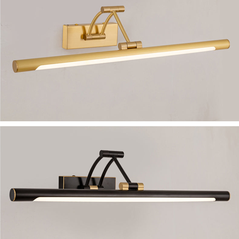 Linear Shape Metal Mirror Wall Light Modern 1-Light Mirror Wall Mounted Light