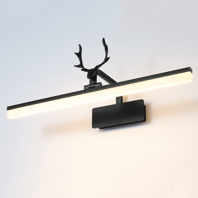 Linear Shape Metal Mirror Wall Light Modern 1-Light Mirror Wall Mounted Light