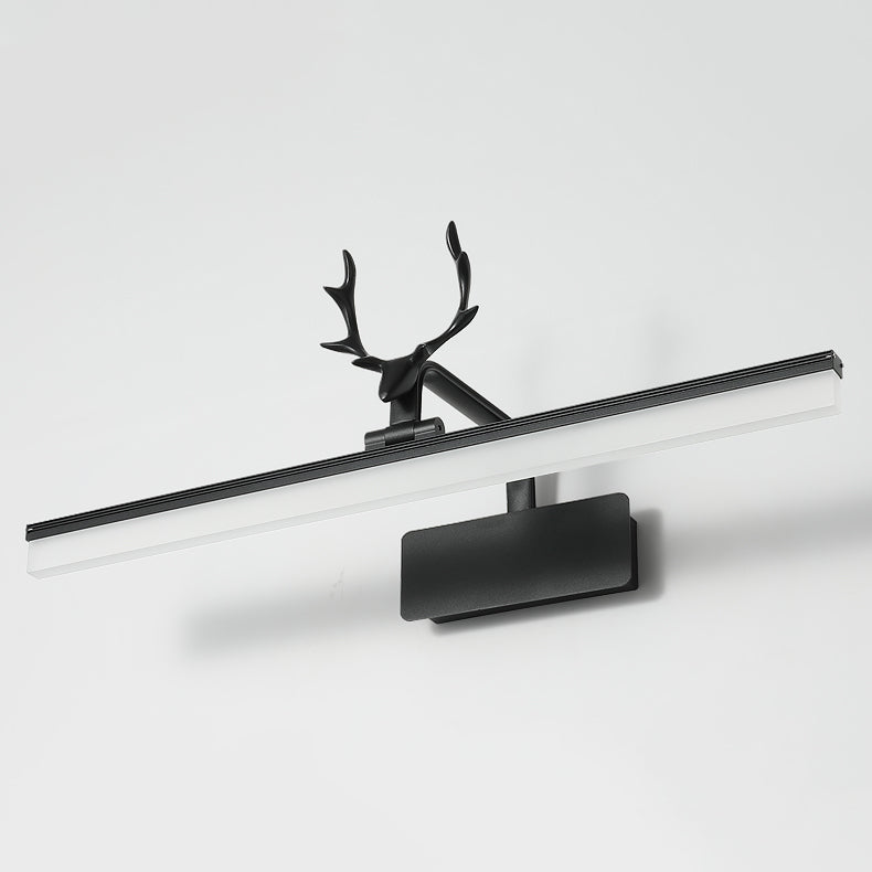 Linear Shape Metal Mirror Wall Light Modern 1-Light Mirror Wall Mounted Light