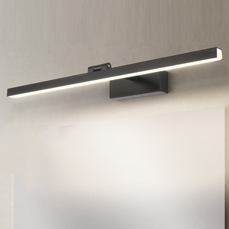 Metal Linear Shape Mirror Wall Light Modern Style 1 Light Mirror Wall Mounted Light