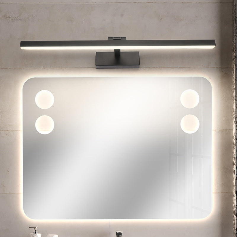 Metal Linear Shape Mirror Wall Light Modern Style 1 Light Mirror Wall Mounted Light