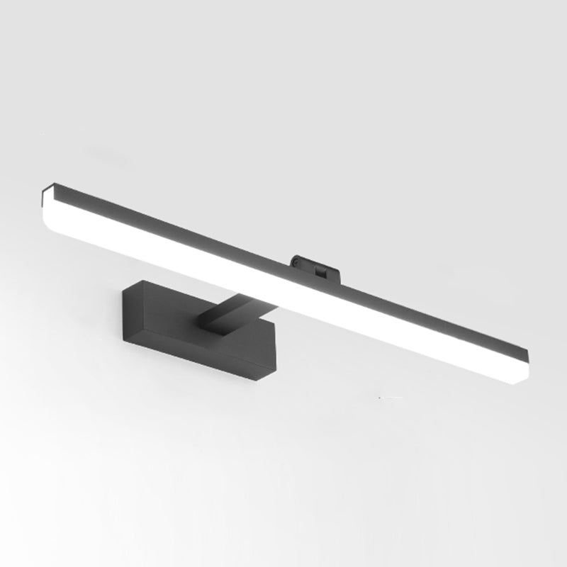 Metal Linear Shape Mirror Wall Light Modern Style 1 Light Mirror Wall Mount Light