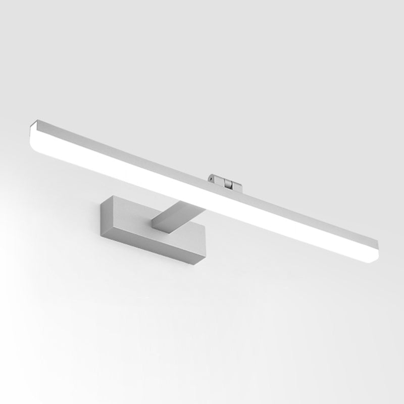 Metal Linear Shape Mirror Wall Light Modern Style 1 Light Mirror Wall Mount Light