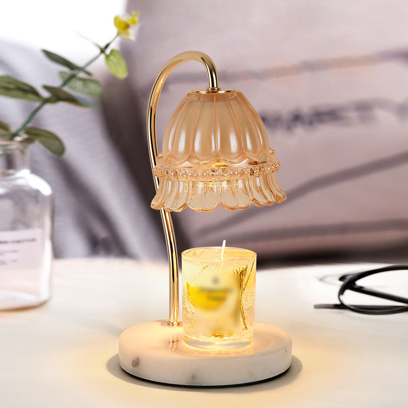 1 Light Bell Table Lighting Modern Style Glass Table Lighting for Bedroom