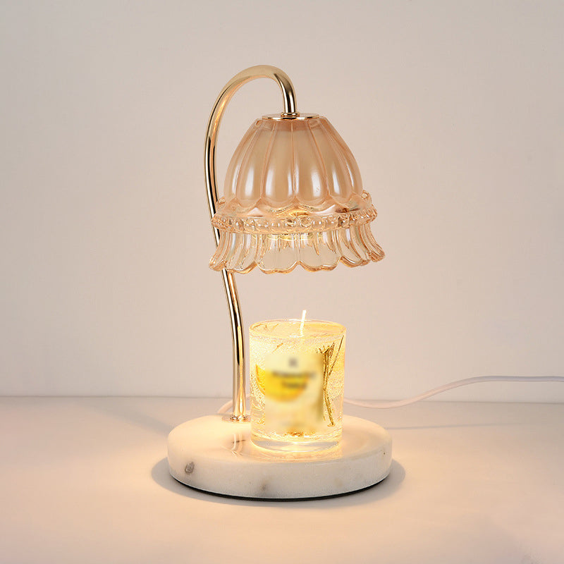 1 Light Bell Table Lighting Modern Style Glass Table Lighting for Bedroom