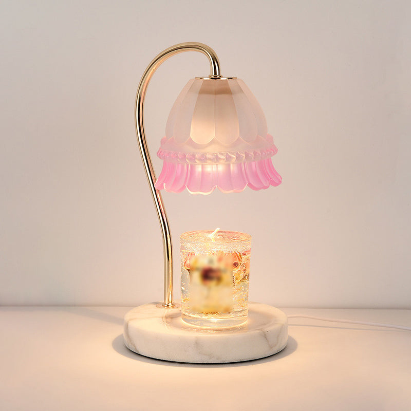1 Light Bell Table Lighting Modern Style Glass Table Lighting for Bedroom