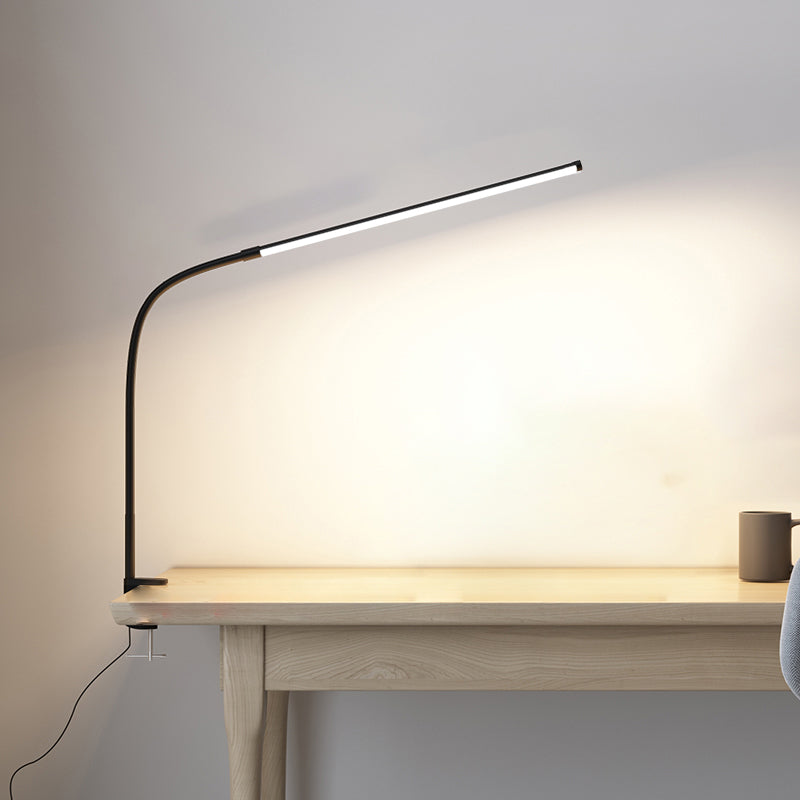 1 Leichte lineare Tischbeleuchtung moderner Metalltischlicht für Schlafzimmer