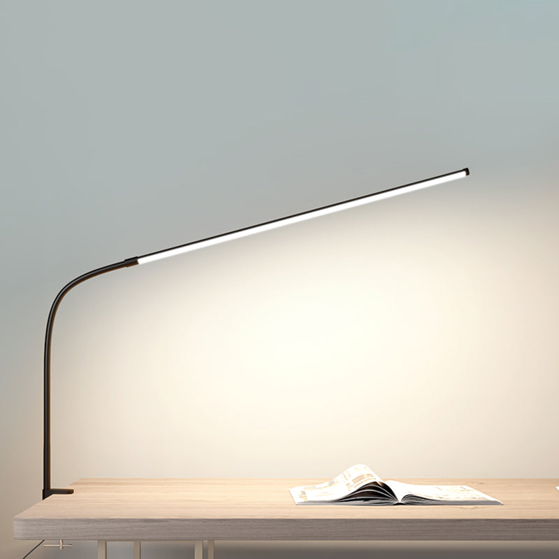 1 Leichte lineare Tischbeleuchtung moderner Metalltischlicht für Schlafzimmer