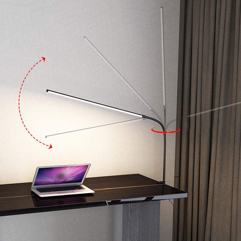 1 Leichte lineare Tischbeleuchtung moderner Metalltischlicht für Schlafzimmer