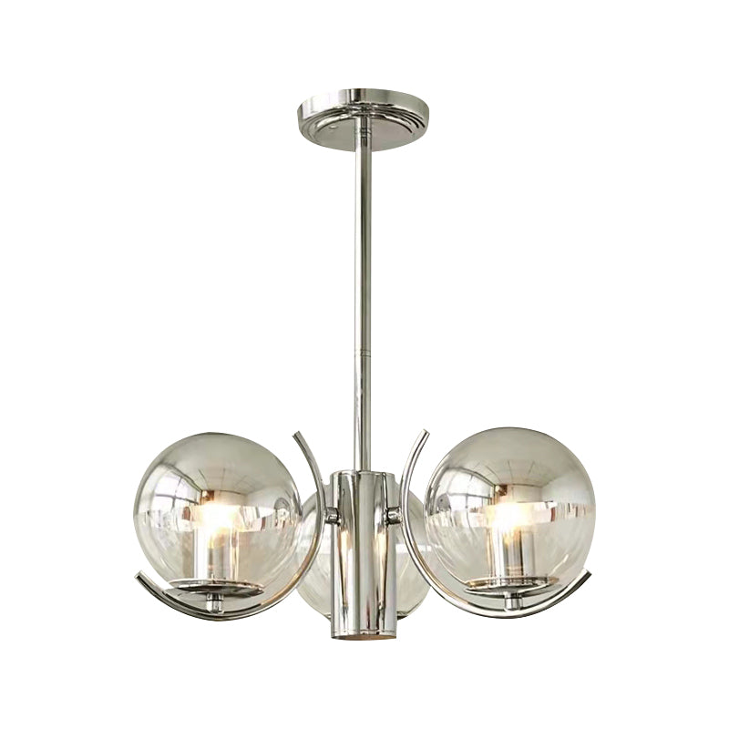 Modern Style Chandelier Household Glass Hanging Light for Sitting Room