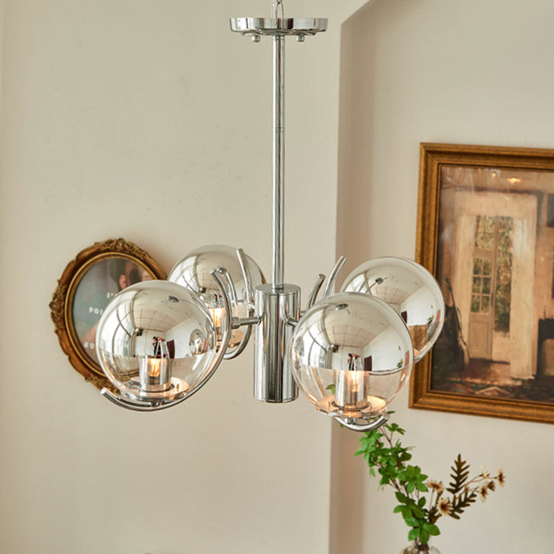 Modern Style Chandelier Household Glass Hanging Light for Sitting Room