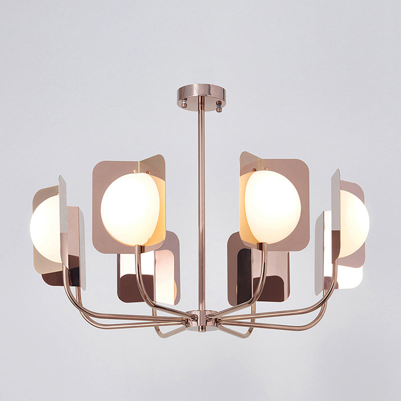 Postmodern Style Chandelier Light Metal Acrylic Pendant Light for Living Room