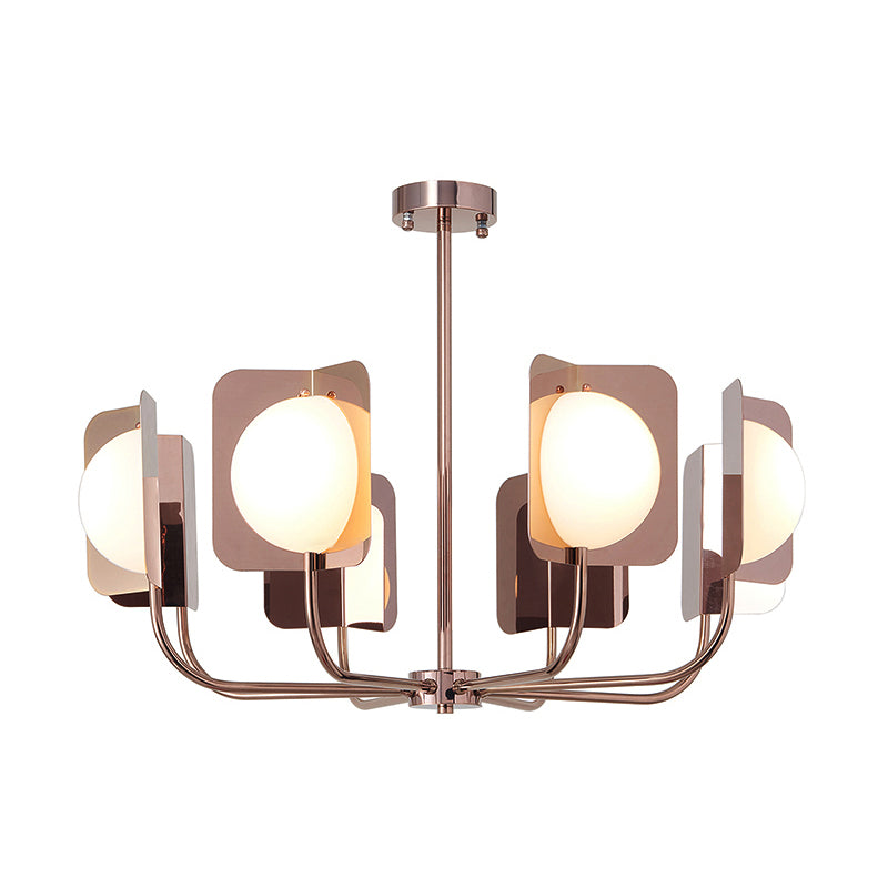 Postmodern Style Chandelier Light Metal Acrylic Pendant Light for Living Room