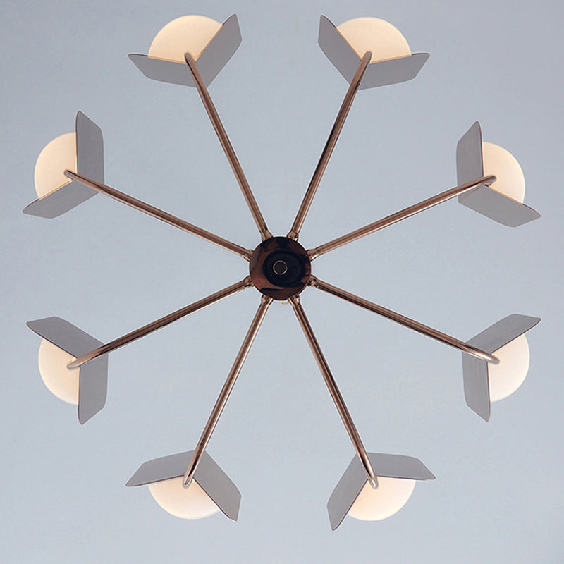 Postmodern Style Chandelier Light Metal Acrylic Pendant Light for Living Room