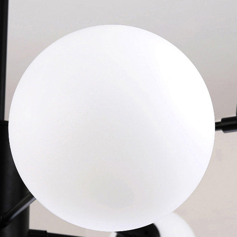 Nordic Globe Chandelier Glass Shade Multi Light Chandelier Pendant for Living Room