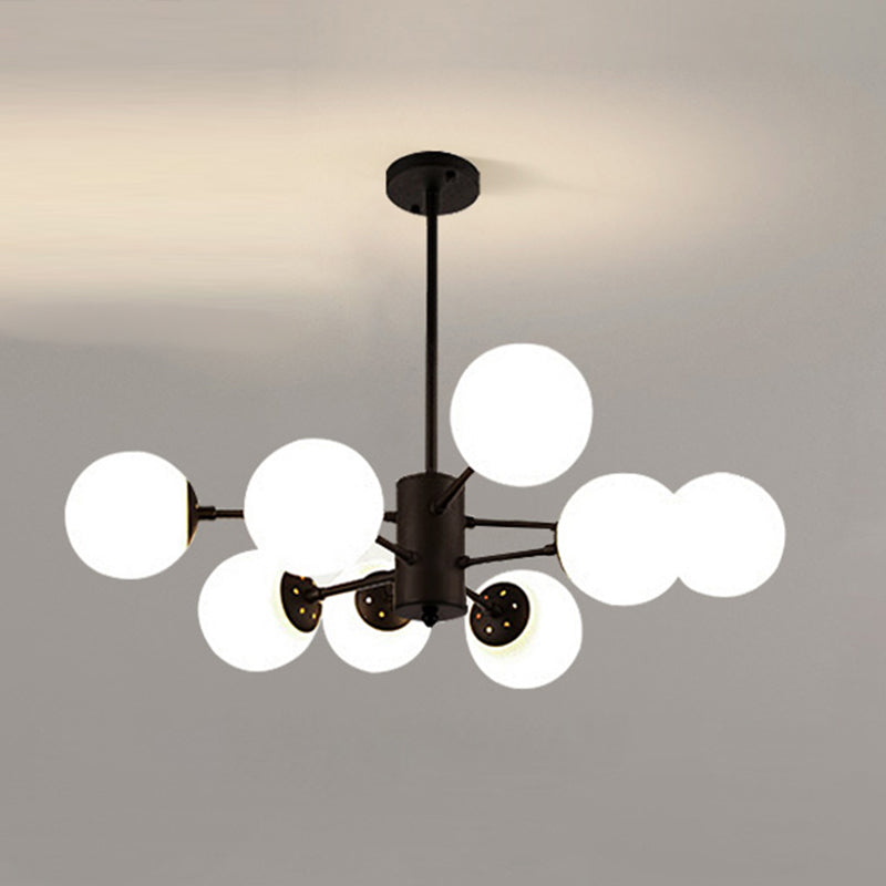Nordic Globe Chandelier Glass Shade Multi Light Chandelier Pendant for Living Room