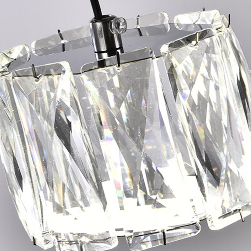 Nordic Crystal Chandelier Geometric 5 Lights Chandelier Pendant for Living Room