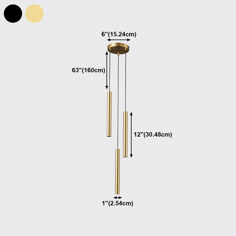 Halve cilinder metalen hangende licht moderne multi -lichten hangende montage verlichtingsarmaturen
