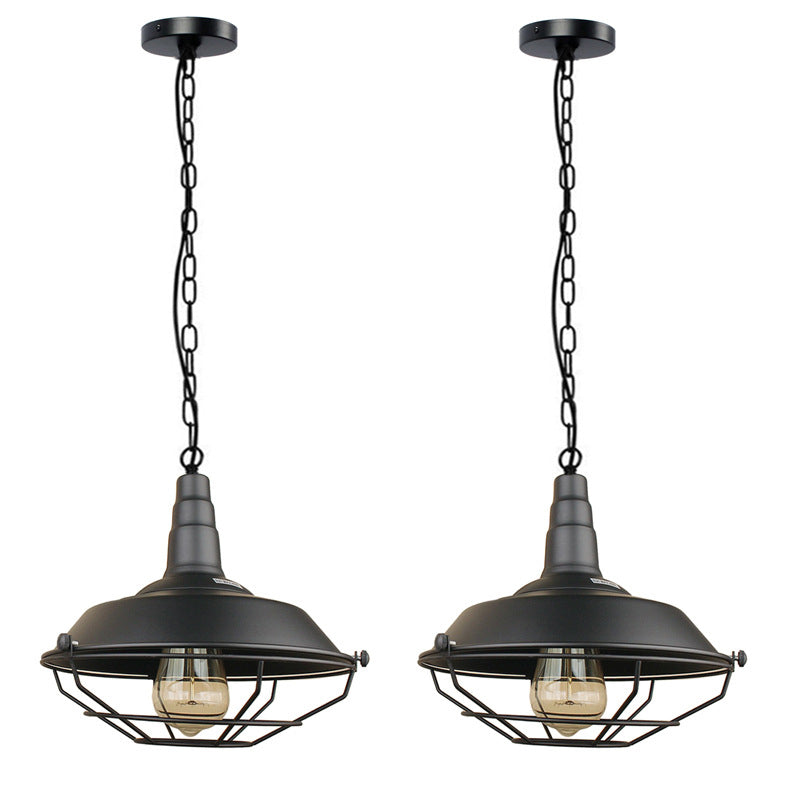 Industriële stijl eetkamer hanglamp licht metalen schuur tint hangende lamp met kooi