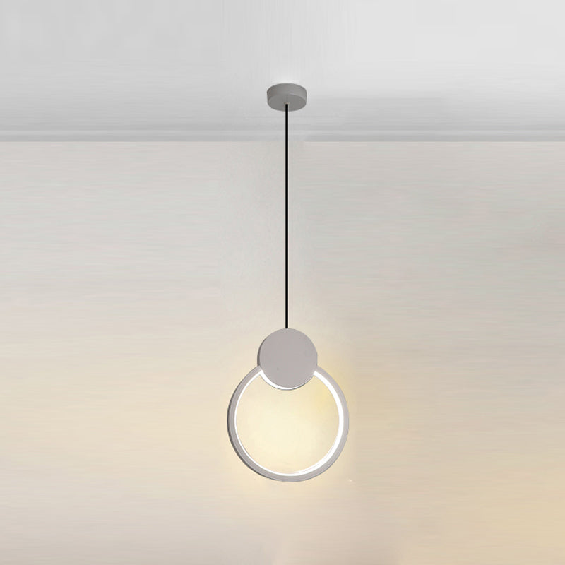 Forme géométrique en métal Lumière suspendue moderne 1-Light suspendu luminaire de montage