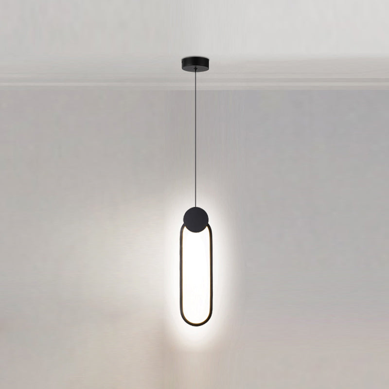 Forme géométrique en métal Lumière suspendue moderne 1-Light suspendu luminaire de montage