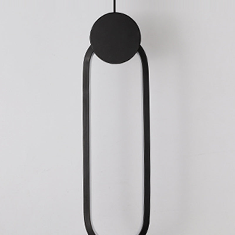 Forme géométrique en métal Lumière suspendue moderne 1-Light suspendu luminaire de montage