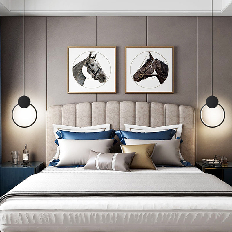 Forme géométrique en métal Lumière suspendue moderne 1-Light suspendu luminaire de montage