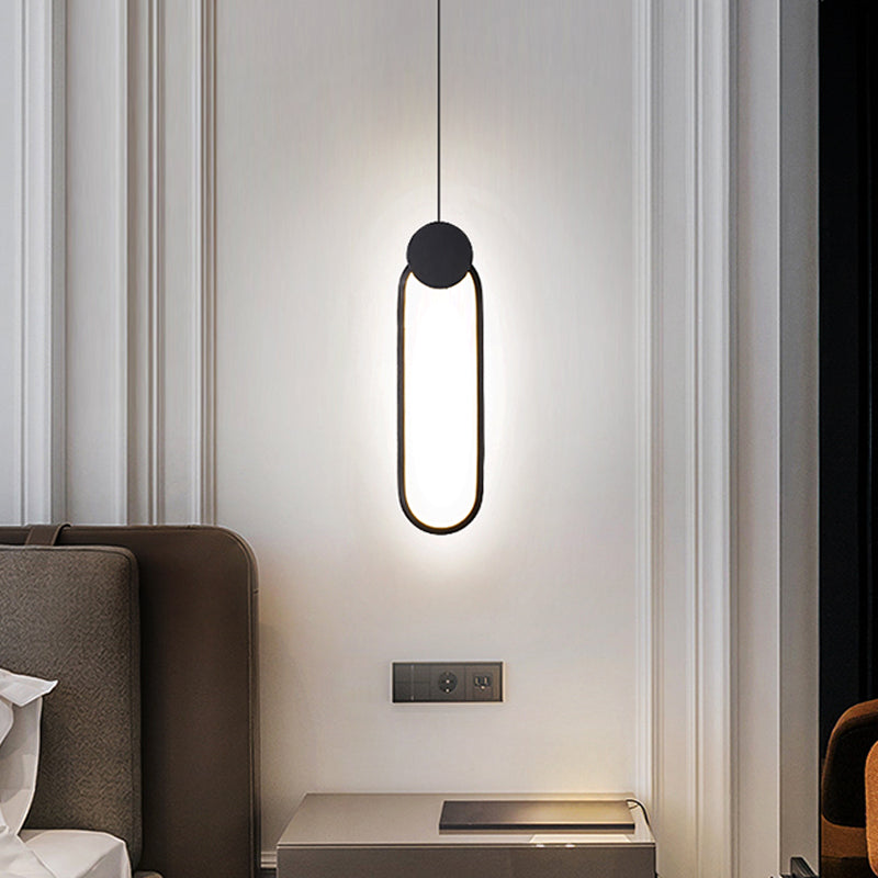 Forme géométrique en métal Lumière suspendue moderne 1-Light suspendu luminaire de montage