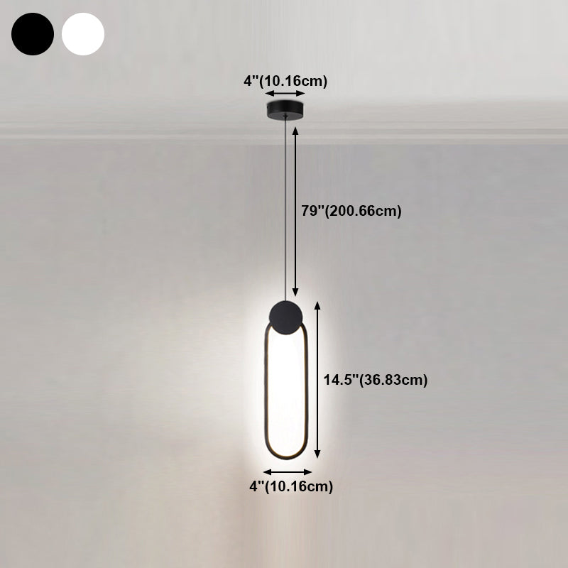 Forme géométrique en métal Lumière suspendue moderne 1-Light suspendu luminaire de montage