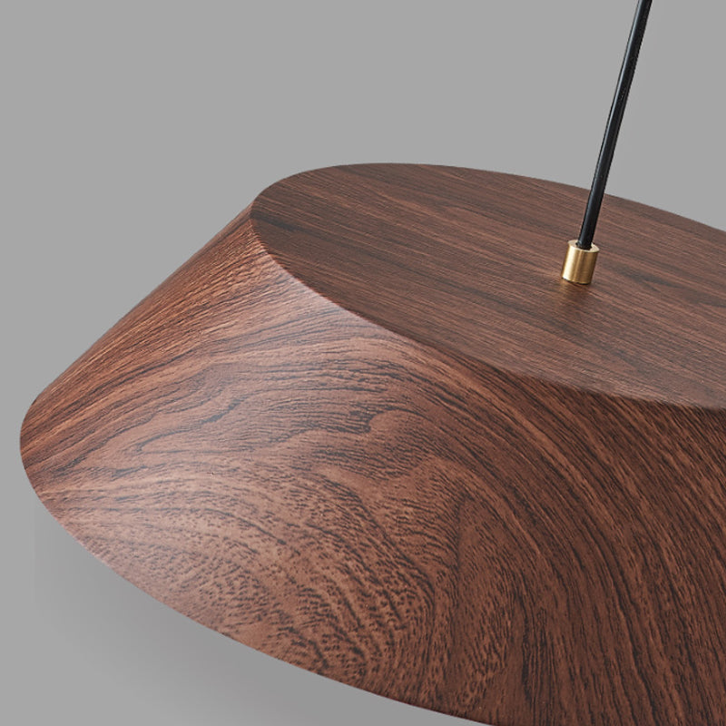 Geometric Shape Metal Hanging Light Modern 1 Light Hanging Mount Light Fixtures in Brown