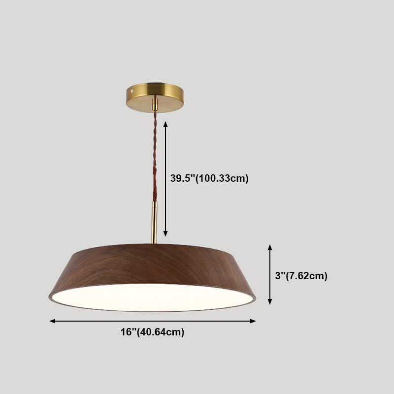 Geometric Shape Metal Hanging Light Modern 1 Light Hanging Mount Light Fixtures in Brown