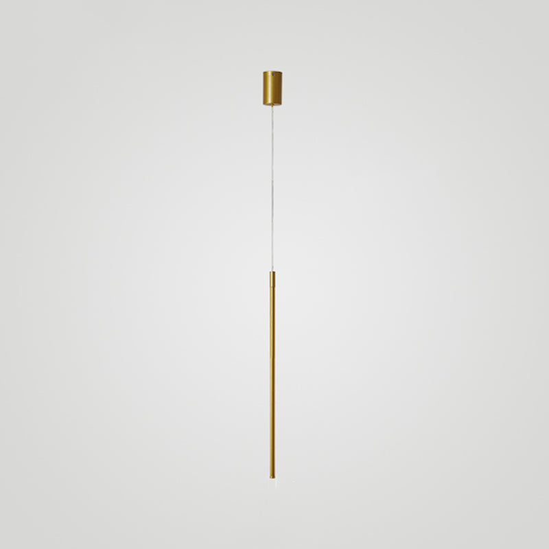 Cylinder Shape Pendants Lights Style Contemporary Metal Lampes suspendues en métal