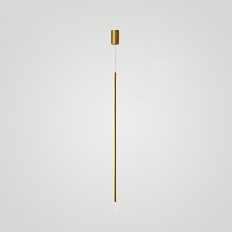 Cylinder Shape Pendants Lights Style Contemporary Metal Lampes suspendues en métal