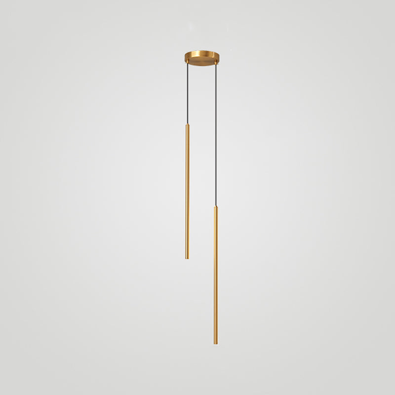 Cylinder Shape Pendants Lights Style Contemporary Metal Lampes suspendues en métal