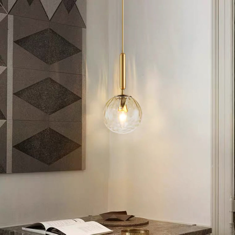 Spherical Hanging Lights Modern Style Glass Hanging Light Fixtures