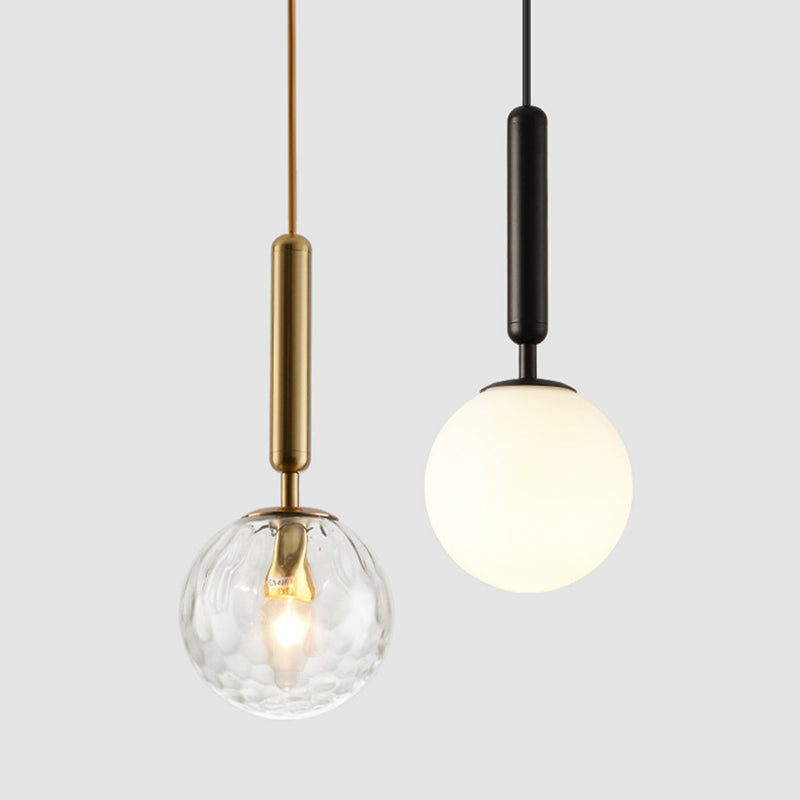 Spherical Hanging Lights Modern Style Glass Hanging Light Fixtures