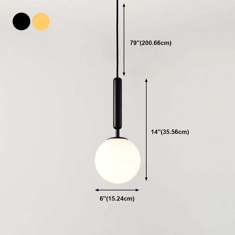 Spherical Hanging Lights Modern Style Glass Hanging Light Fixtures