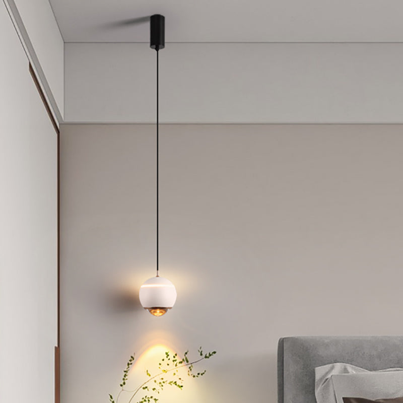 Contemporary Style Spherical Shape Pendant Light Metal 1 Light Hanging Lamp